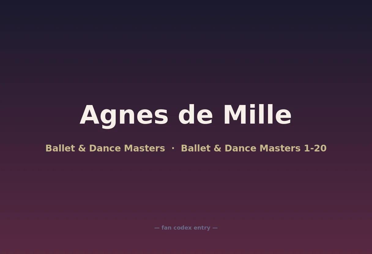 Agnes de Mille
